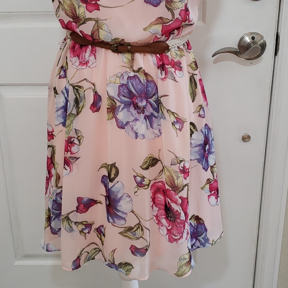 IZ Byer Flower print dress sz S - Picture 3 of 12